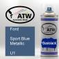 Preview: Ford, Sport Blue Metallic, U1: 400ml Sprühdose, von ATW Autoteile West.
